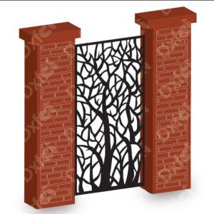 Roots of life- Decorative metal gate panel