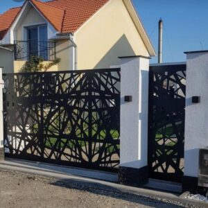 Decorated gate panels