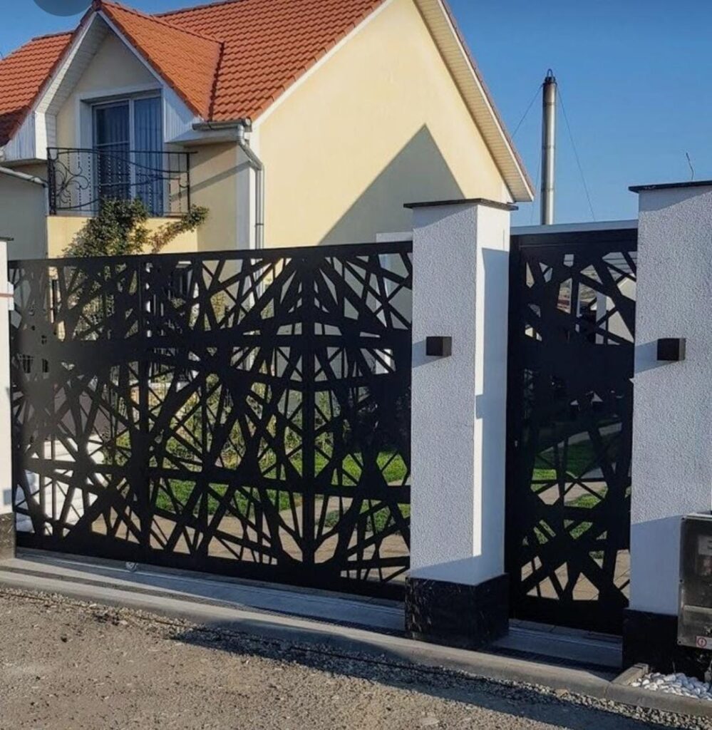 Decorated gate panels